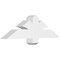 Ekena Millwork Redmond Architectural Grade PVC Gable Bracket, 36"W x 10 1/2"H x 4"D x 4"F, 7/12 Pitch GBP036X11X0404RED00 - alternate 1